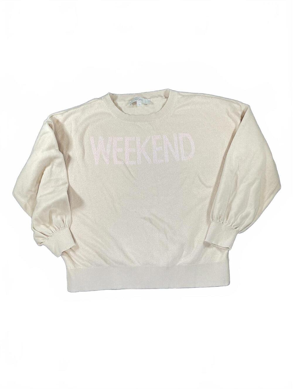 LOFT Weekend Crewneck Sweater Size Large